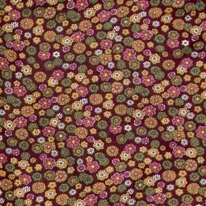 Wyoming Traders Wild Rag Calico Red Flowers Silk Western Scarf - 34.5"